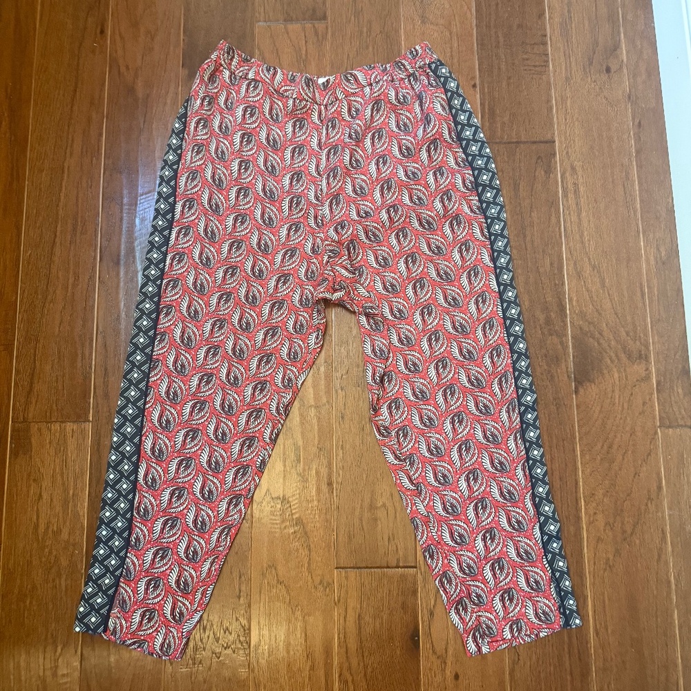 Anthropologie ETT TWA Tabitha Printed Trouser Size Large